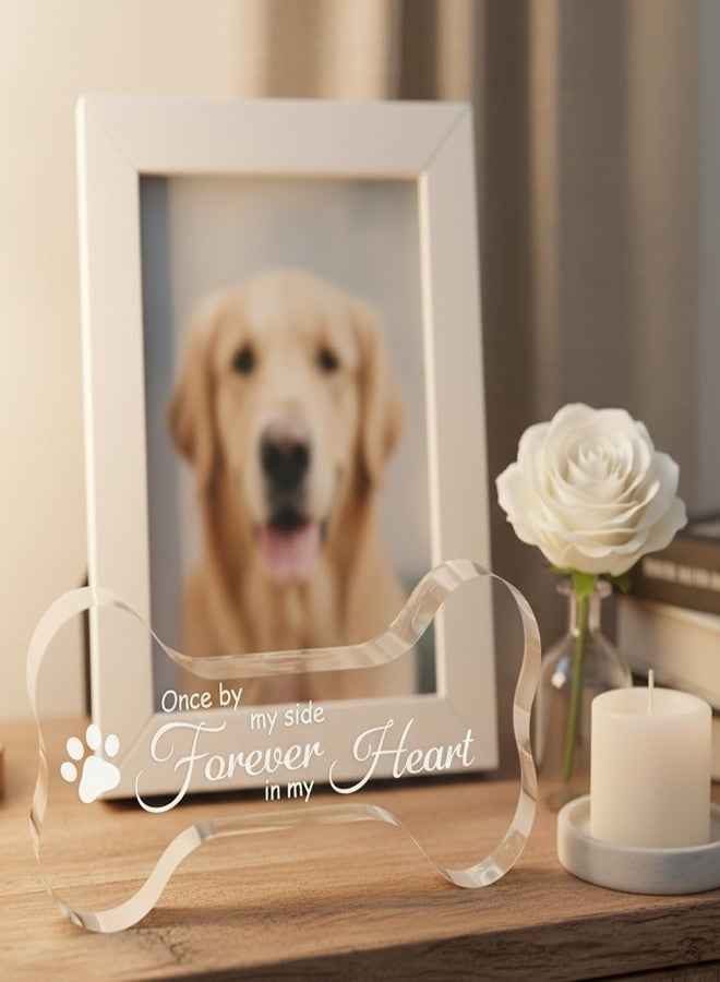 Suny Smiling Pet Memorial Ornament Remembrance Gifts - Crystal Bone Dog Memorial Gifts for Loss of Dog, Pet Loss Sympathy Gift & Keepsake - Once by My Side, Forever in My Heart - Image 5